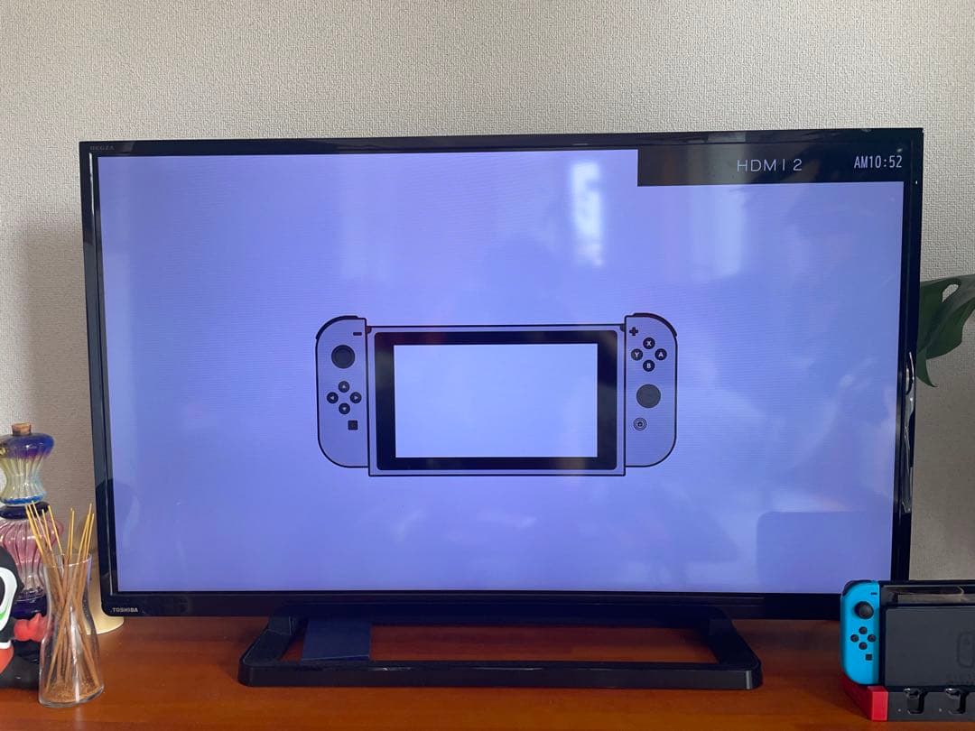 合馬　Switch本体　※難あり　初期化後進まない。 充電ドック付き