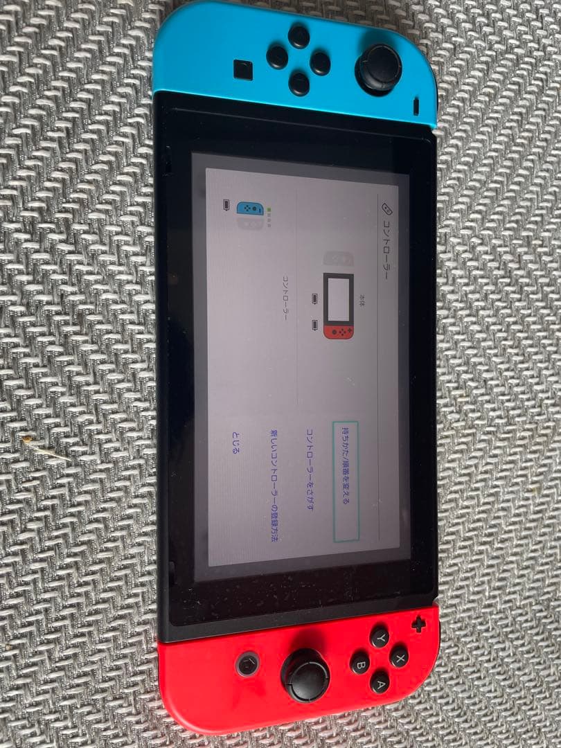 合馬　Switch本体　※難あり　初期化後進まない。 充電ドック付き