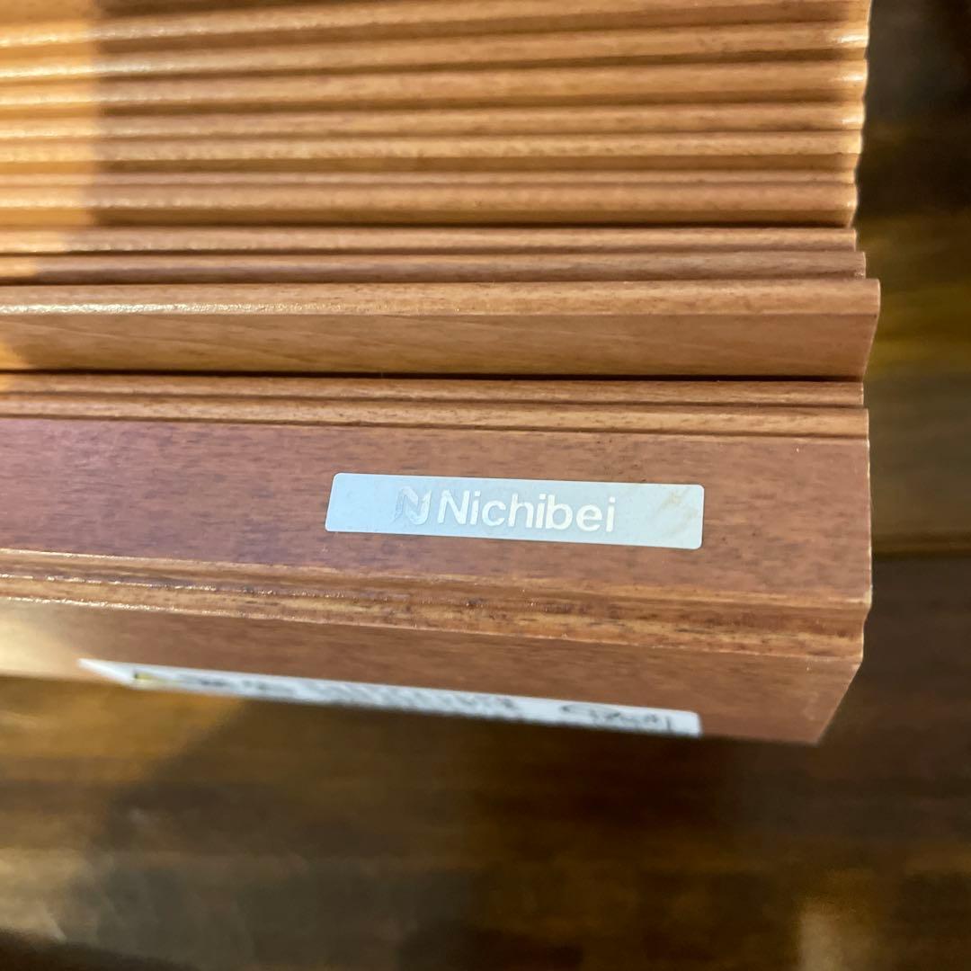 お値下げ　木製ブラウンブラインド バランス付　金属製ブラケット付き