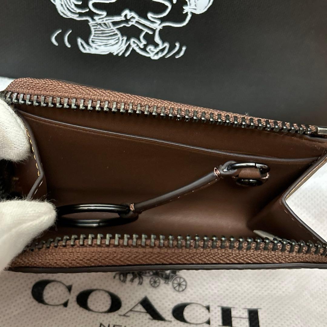 【COACH X PEANUTS】コーチ ジップ キー ケース・スヌーピー