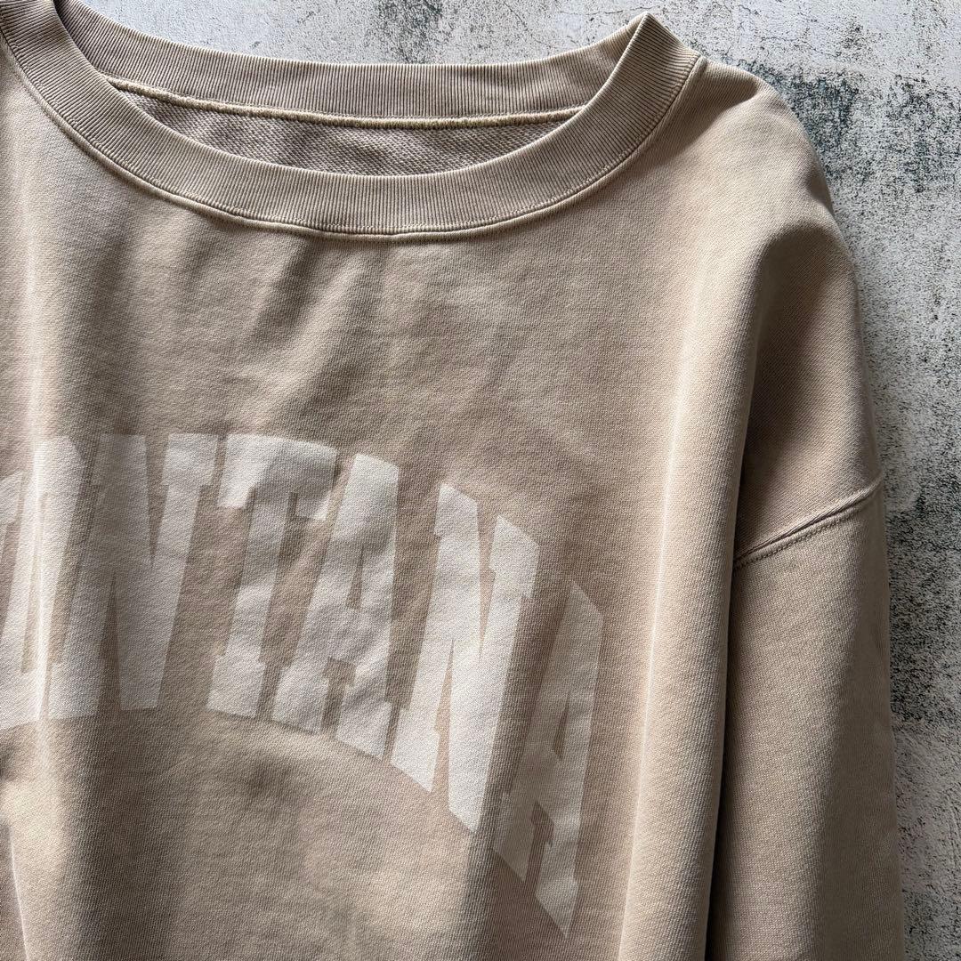 新品 タグ類無 Whim Gazette ピグメントロゴウラケプルオーバー Be