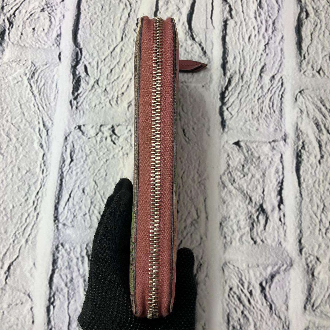 グッチ✨ルームス GGスプリーム フローラ 花柄 ラウンドファスナー 長財布