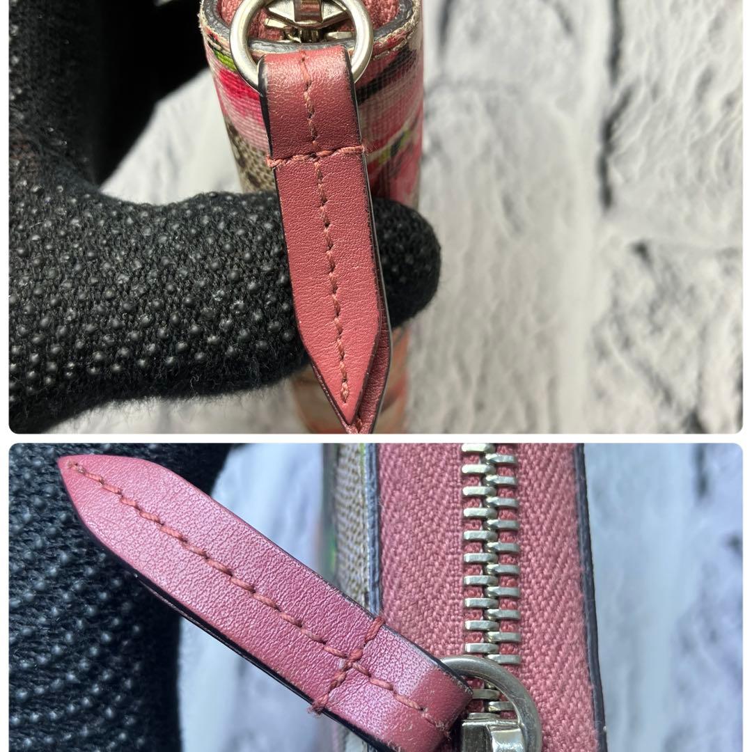 グッチ✨ルームス GGスプリーム フローラ 花柄 ラウンドファスナー 長財布