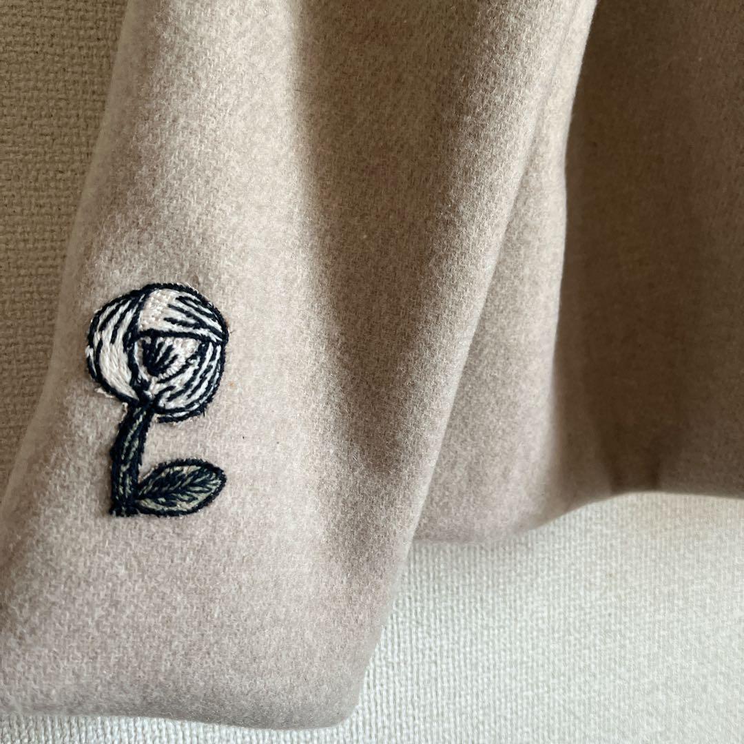 ミナペルホネン　rosy ウール　ジャケット　コート　総裏　ハンドメイド