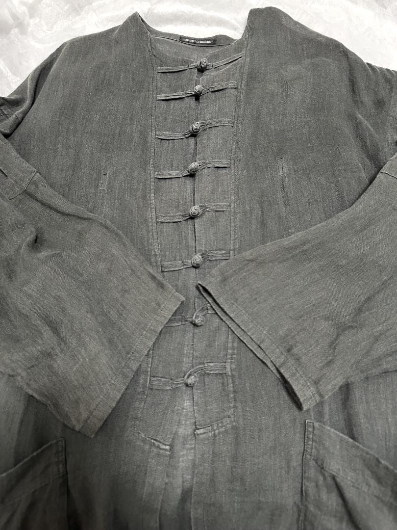 ✨美品✨ ヨウジヤマモト プールオム 15ss リネンロングチャイナジャケット