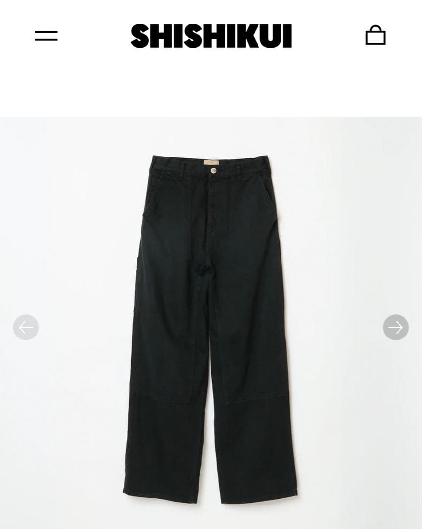 SHISHIKUI ペインターパンツ 32 BLACK