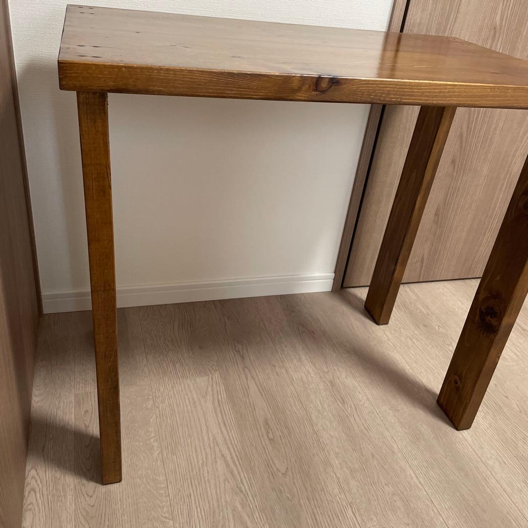 送料無料！！　木製デスク　PCデスク　勉強デスク　机　　77.5×44cm