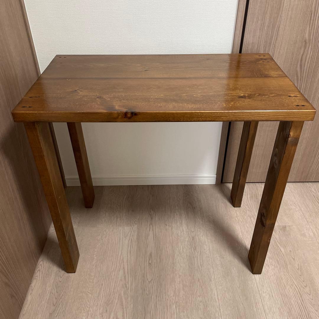送料無料！！　木製デスク　PCデスク　勉強デスク　机　　77.5×44cm