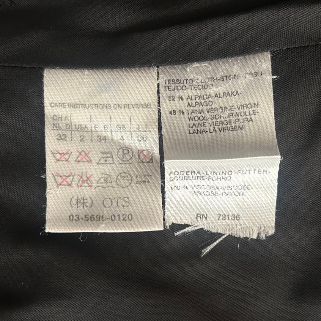 マックスマーラ アルパカ×ヴァージンウール テディコート アウター 黒 36