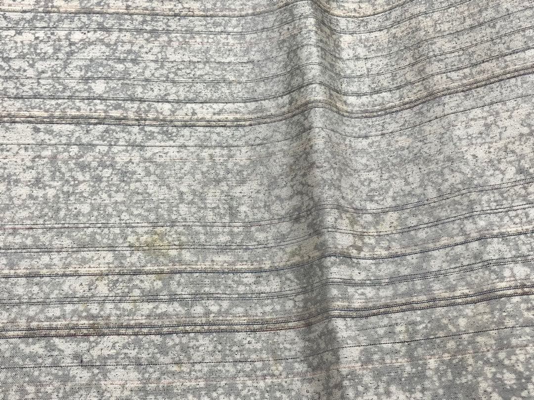 辻が花 本場縞大島紬 袋帯 六通柄 正絹 叩き染め 絞り 未使用訳ありイ6520