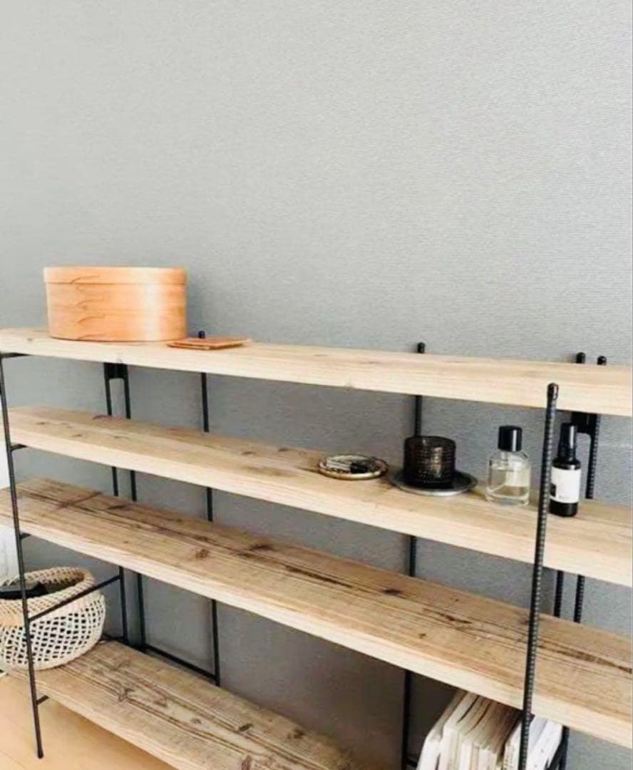 手作りアイアン家具 折り畳みラック アンティーク 西海岸インテリア 鉄脚のみ2点