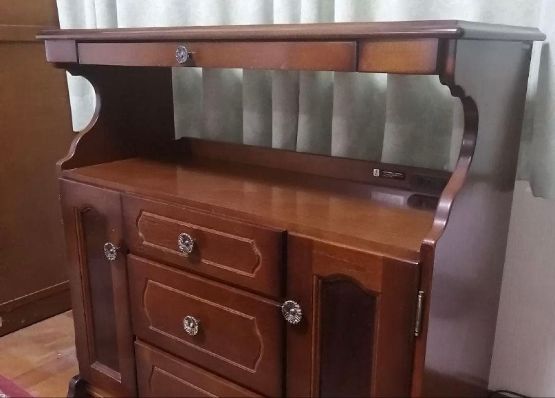 カリモク キャビネット W83×D34×H81