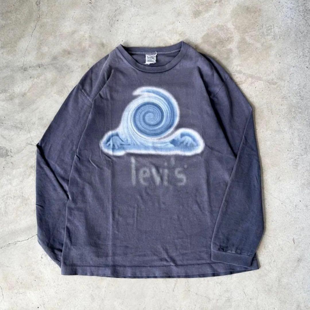激レア 90s Levi’s silver tab USA製 謎プリントロンT