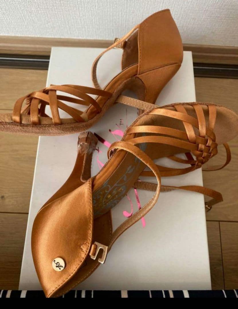 ads 社交ダンス ラテンシューズ 21.5 22 22.5 ヒール サンダル