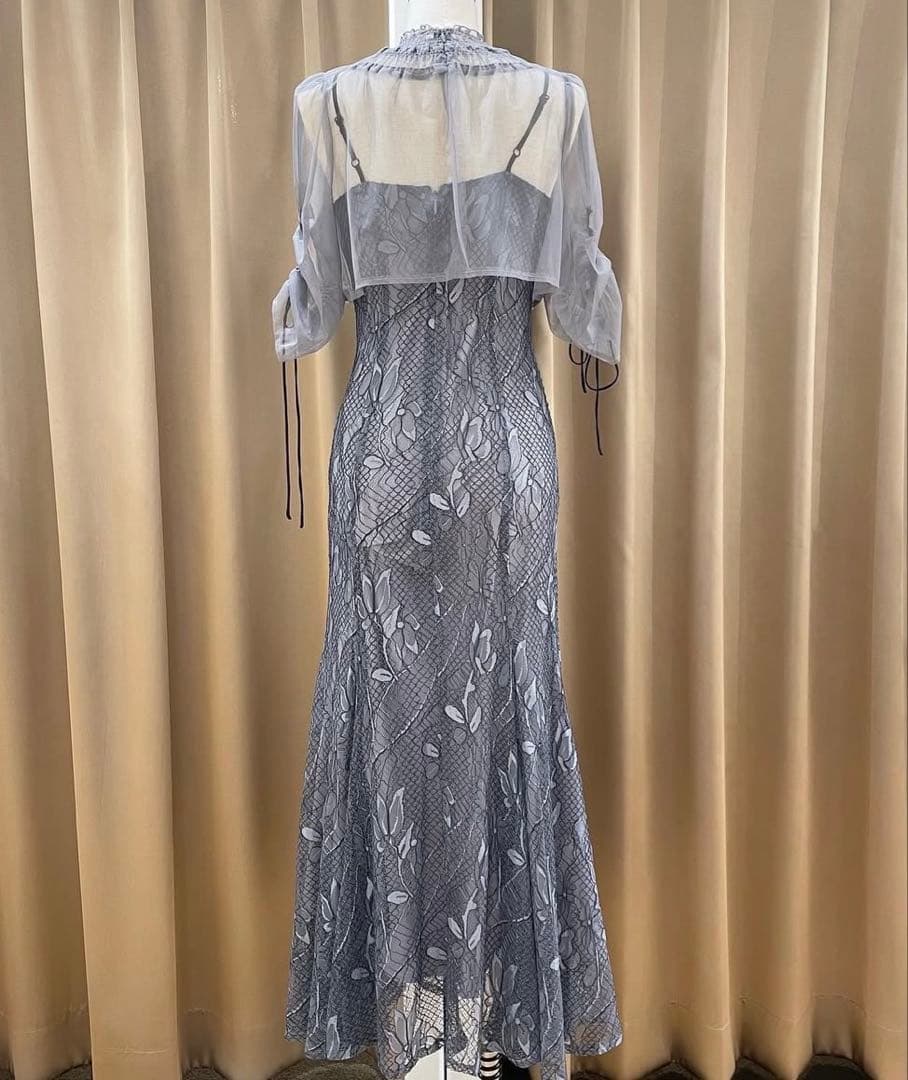 ア★新品タグ付き★ドリードール　チュールボレロレースキャミワンピレイヤード