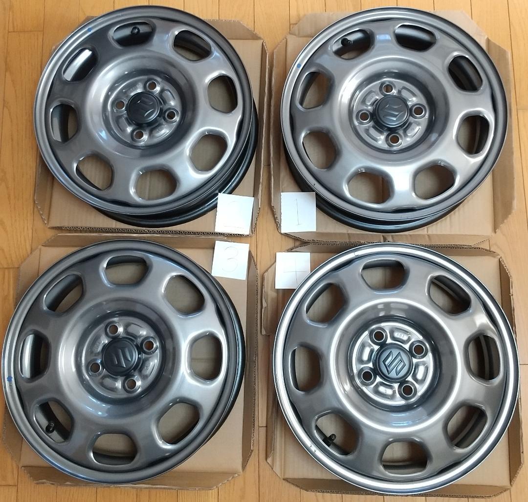 スズキ　ハスラー　純正ホイール　新車取外し品　15インチ　グレー色　４本セット