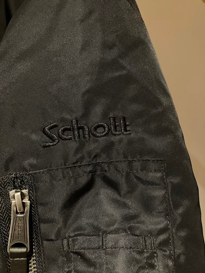 ショット ma-1 フライトジャケット 短丈 ブラック S