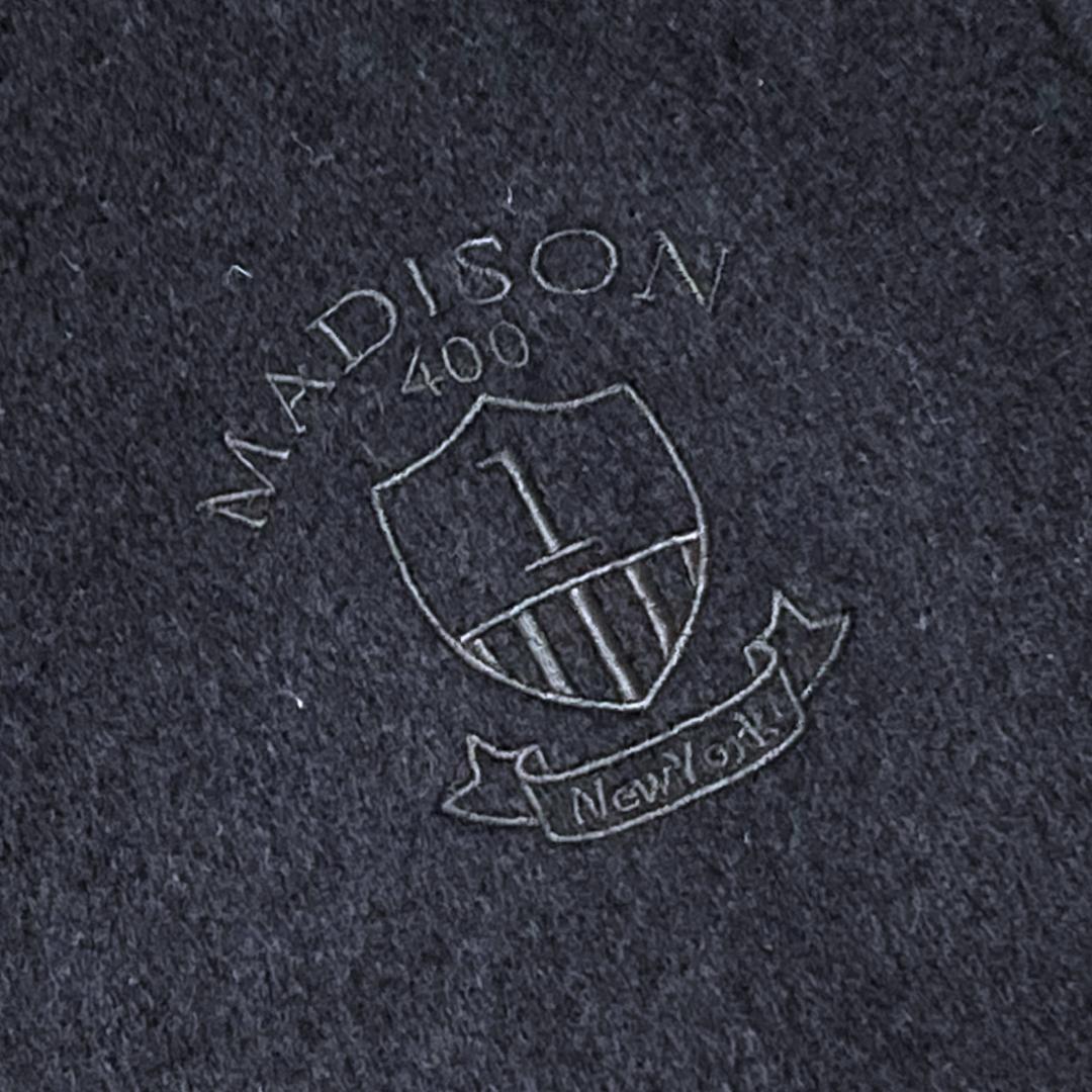 鎌倉シャツ MADISON400刺繍入り ウールケープ/マント/ポンチョ 黒