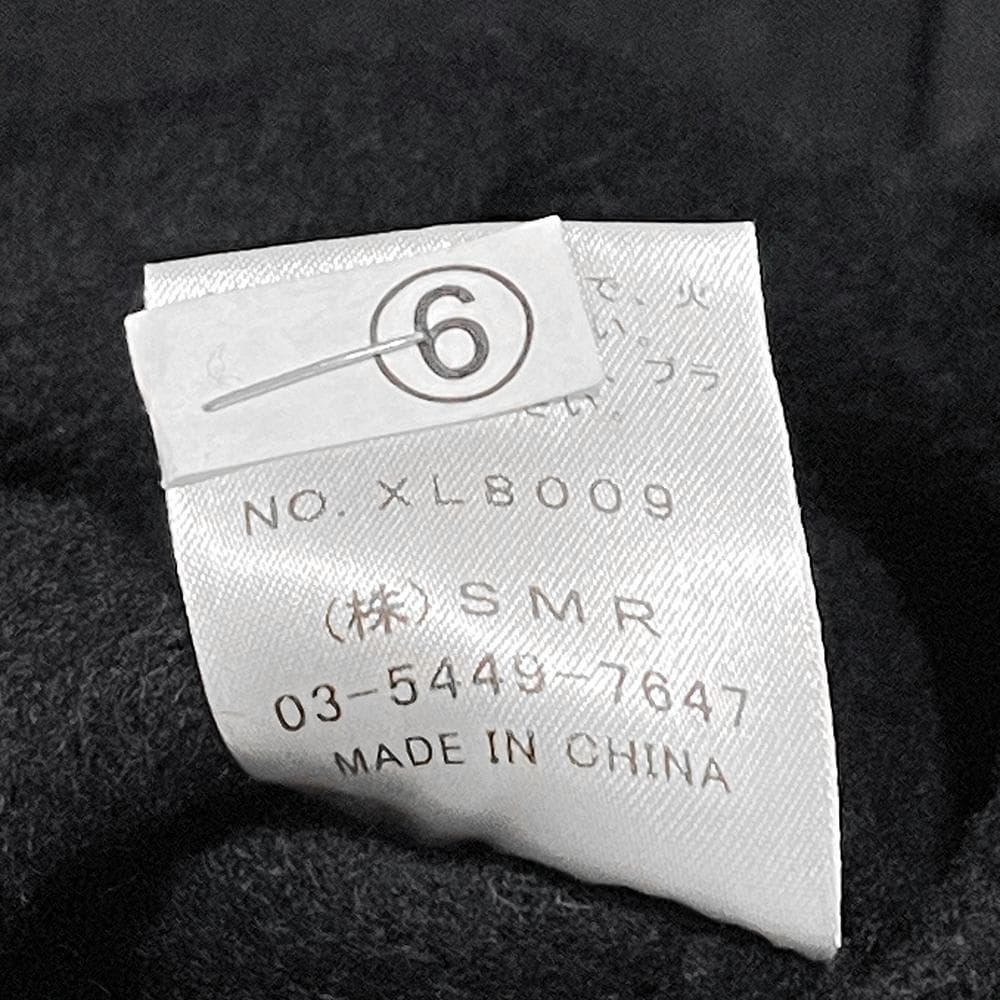 鎌倉シャツ MADISON400刺繍入り ウールケープ/マント/ポンチョ 黒