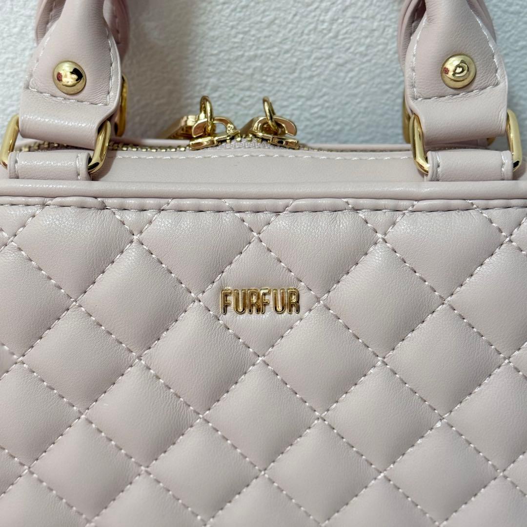 FURFUR キルティングフォンホルダー ピンク