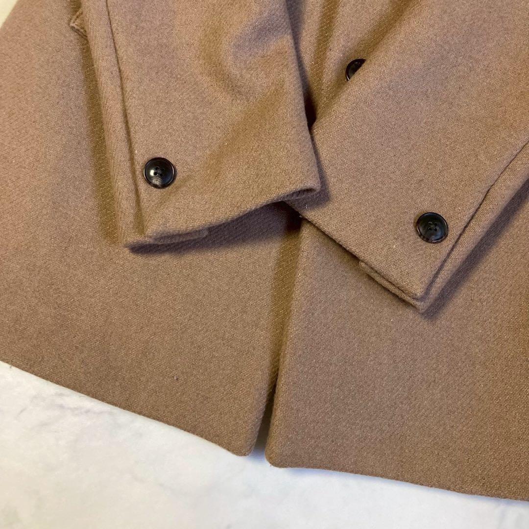 未使用しつけ糸あり✨エディフィス チェスターコート キャメル 手洗い可能