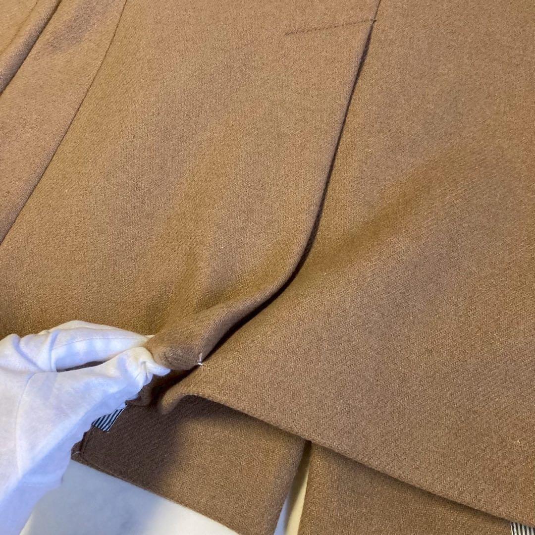 未使用しつけ糸あり✨エディフィス チェスターコート キャメル 手洗い可能
