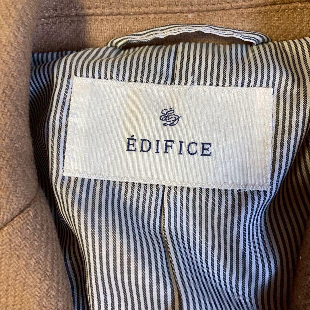 未使用しつけ糸あり✨エディフィス チェスターコート キャメル 手洗い可能