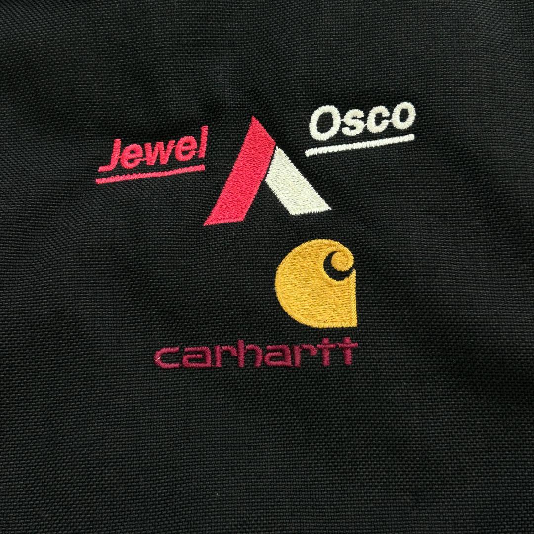 純*ん様 Carhartt　トラディショナルジャケット　企業ロゴ　古着　ブラック