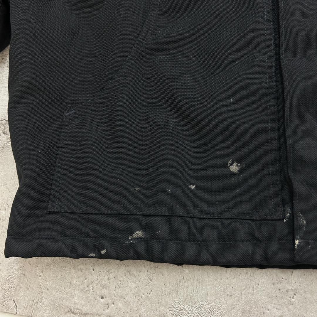 純*ん様 Carhartt　トラディショナルジャケット　企業ロゴ　古着　ブラック