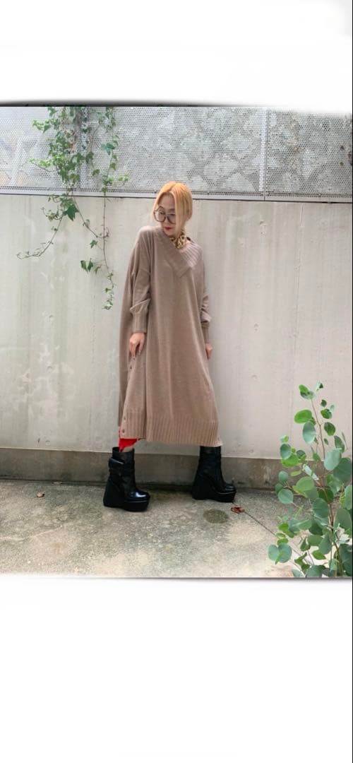 WRINN 2WAY ボリュームニットワンピ