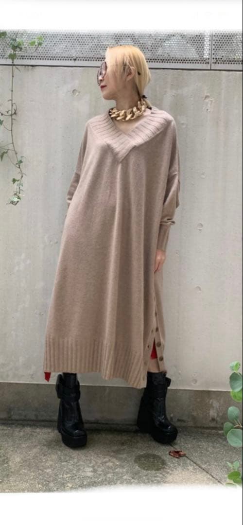 WRINN 2WAY ボリュームニットワンピ