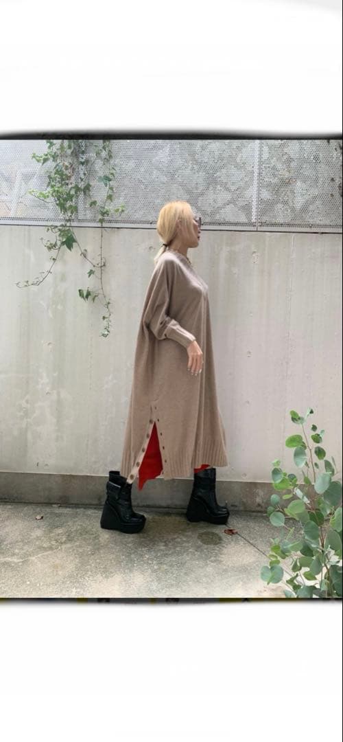 WRINN 2WAY ボリュームニットワンピ