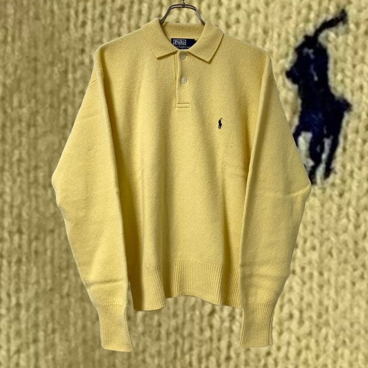 Ralph Lauren ラルフローレン ラムウール 襟付きニット セーター
