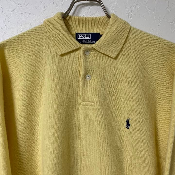 Ralph Lauren ラルフローレン ラムウール 襟付きニット セーター