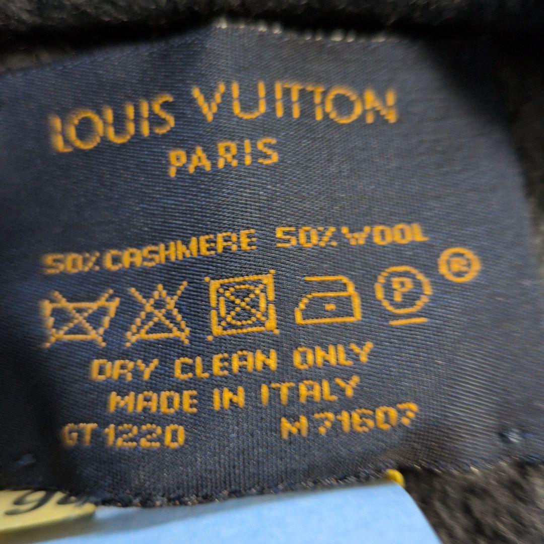 専用！Louis Vuitton グレー ロゴマフラーカシミヤ