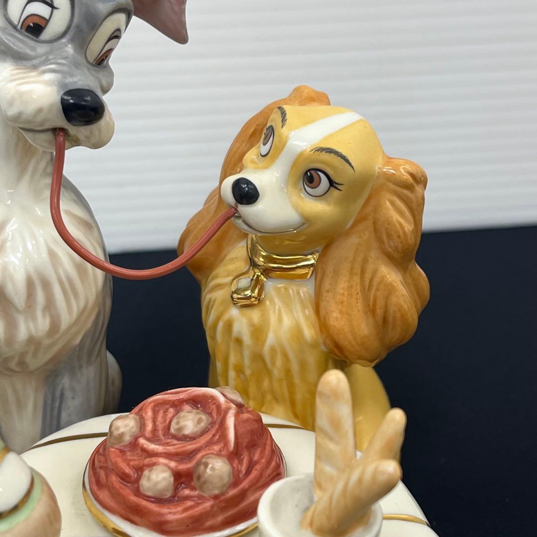 M*a様 【希少品】ディズニー わんわん物語 レディ＆トランプ Lenox 置物