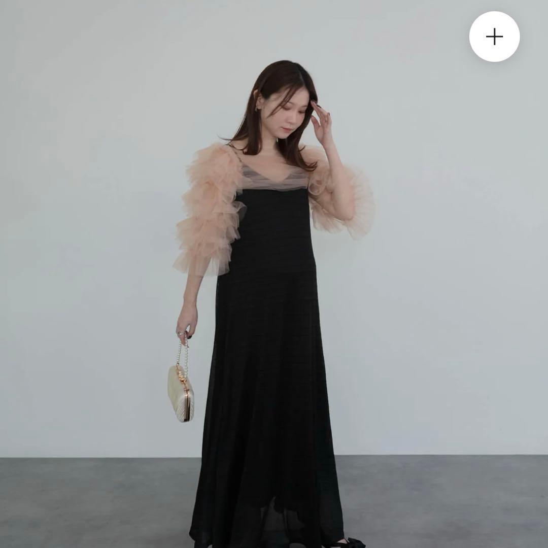 最終値下げLEJA ティアードフリルチュールボレロワンピースドレス