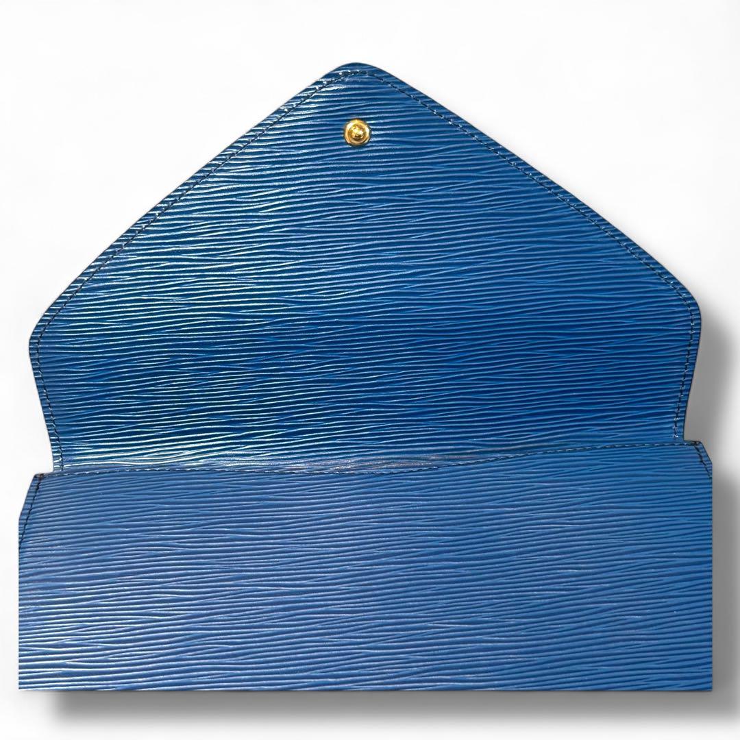 美品 LV ルイ・ヴィトン クラッチバッグ エピ アールデコ トレドブルー