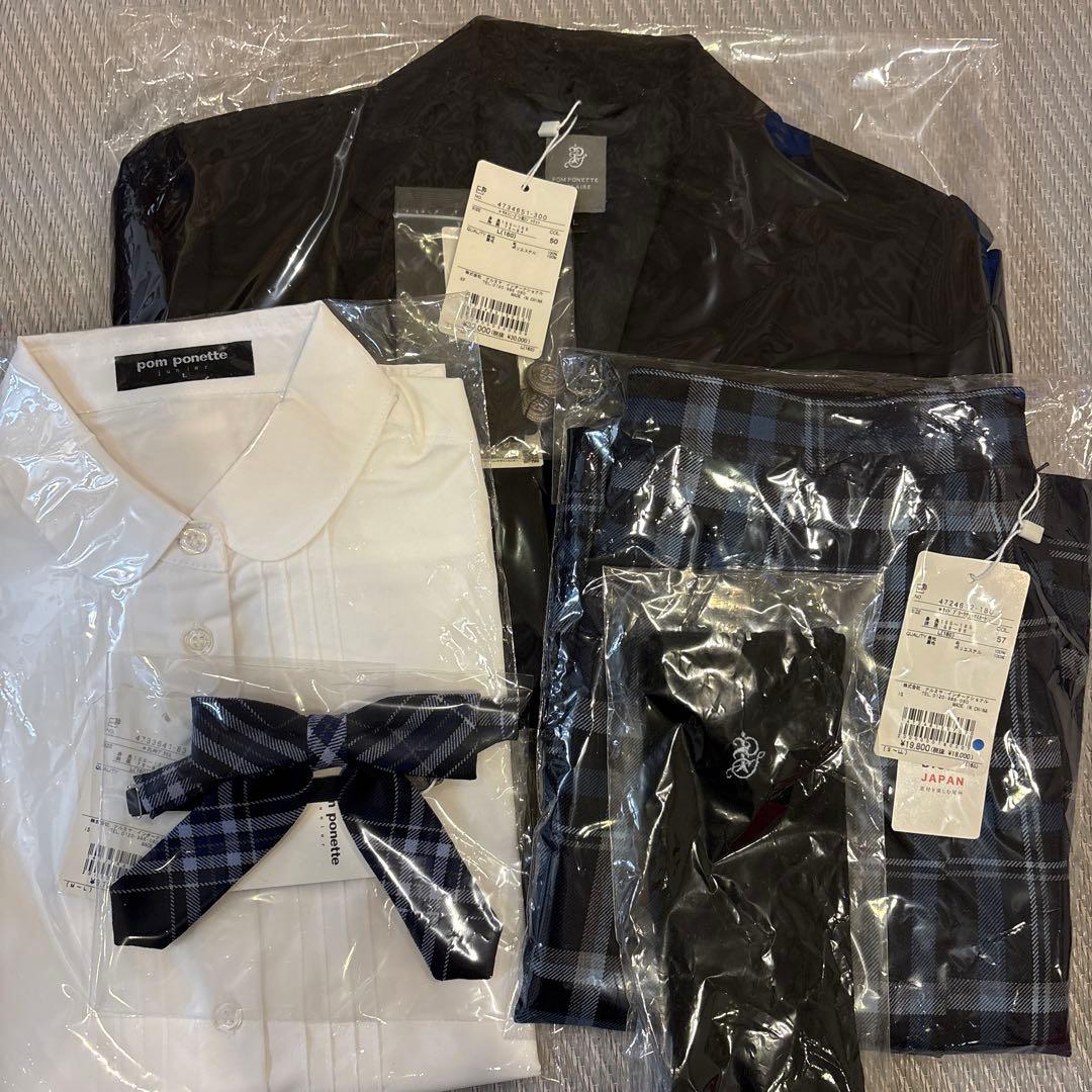 ポンポネットジュニア　5点　受験　卒服　フォーマル　160cm