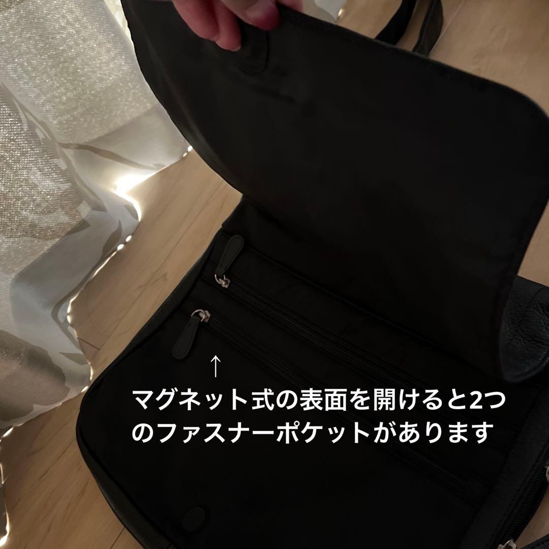 大セール！新品同様。男性用の本革ショルダーバッグ