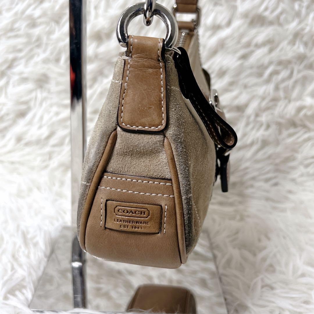 バッグ COACH Suede Hobo Shoulder Bag Y2K soho