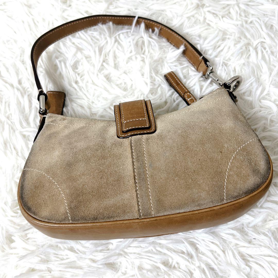 バッグ COACH Suede Hobo Shoulder Bag Y2K soho