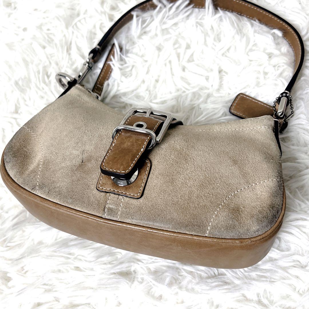 バッグ COACH Suede Hobo Shoulder Bag Y2K soho