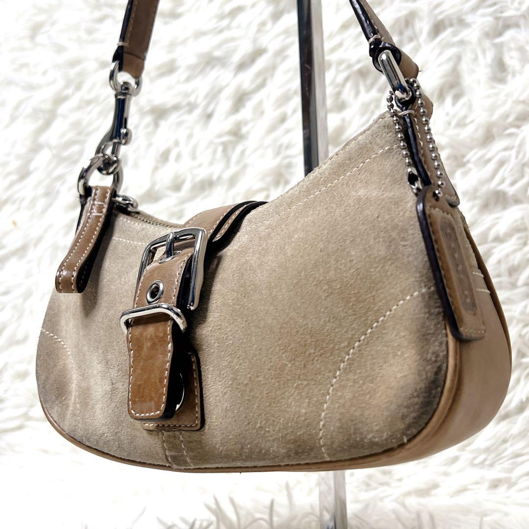 バッグ COACH Suede Hobo Shoulder Bag Y2K soho
