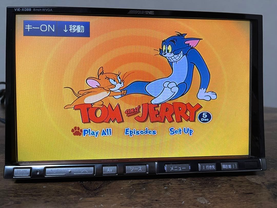 アルパインVIE-X088 8型ワイド フルセグ-アルパインのリアカメラ-S