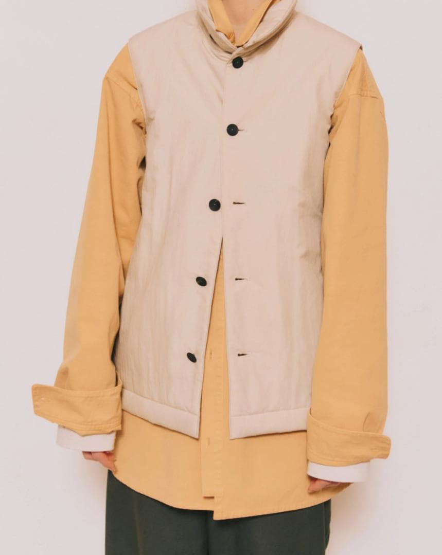 極美品】ポスタルコ　ボタンベスト　アイボリー　POSTALCO ユニセックス