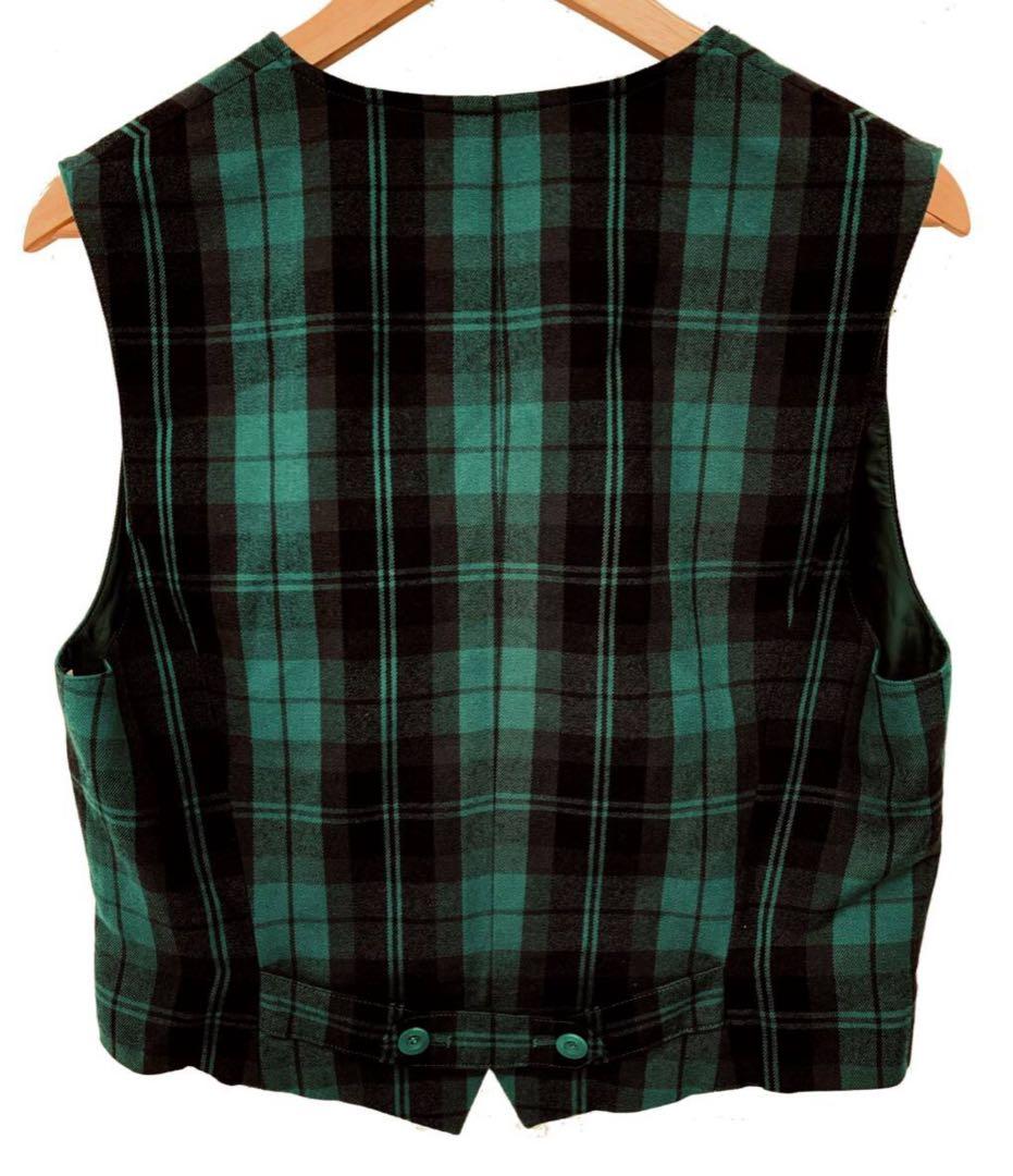 T06/068ChristianDiorクリスチャンディオールチェックジレベスト