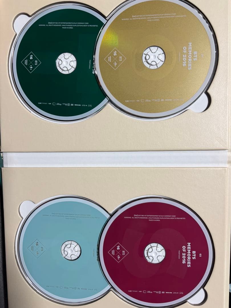 BTS MEMORIES OF 2016 日本語字幕 リージョン2 トレカ付き