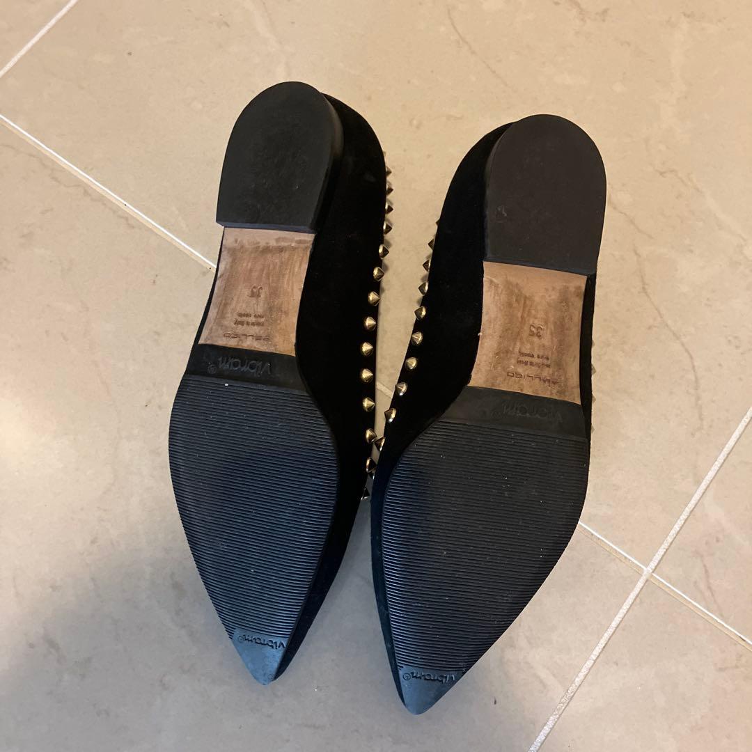 美品✨ペリーコ アニマ スエード フラットシューズ スタッズ 35