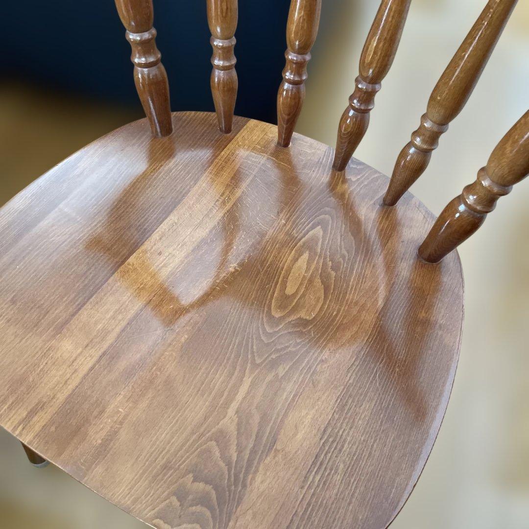 木製ダイニングチェア ブラウン